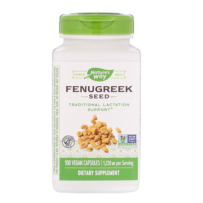 Nature's Way Fenugreek Seed 610 mg 100 caps to increase milk (612