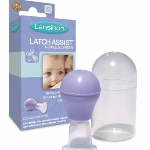 Lansinoh Breastfeeding Starter Set, Contains: 24 disposable Nursing Pads, 1  LatchAssist Nipple Everter, 2 TheraPearl Packs, 1 Lanolin Nipple Cream