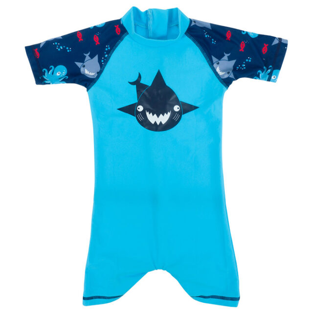 Banz Boys One-Piece Swimsuit - Shark/Turquoise - Babymama