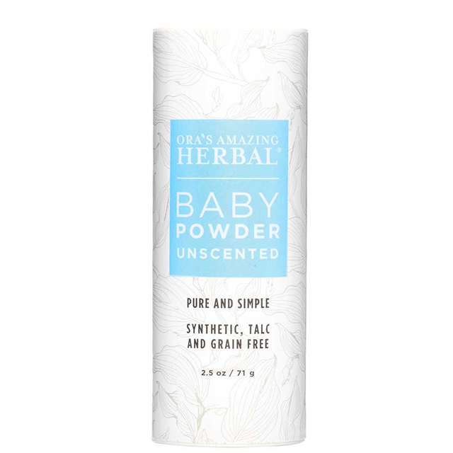 Ora's Amazing Herbal Baby Powder Unscented 2.5oz - Babymama