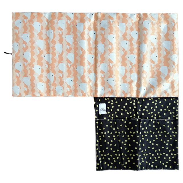 black and gold nappy bag