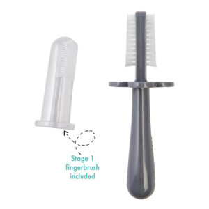 Grabease double sided toothbrush grey