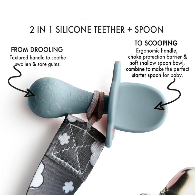 Grabease Silicone Spoons Gray