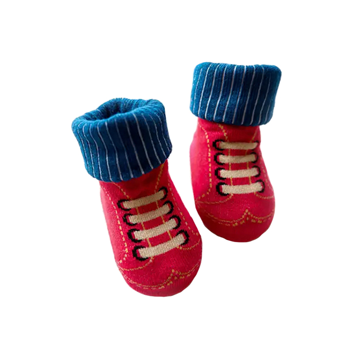 Pitcheco Baby Socks - Red Rubber Shoes - Newborn - Babymama