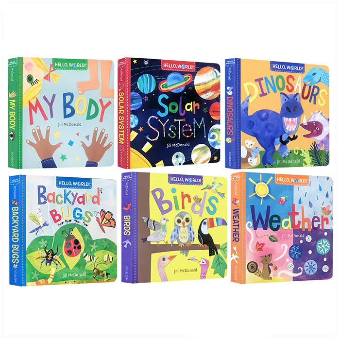 Owl and Dino Hello, World! 6 Book Set - Babymama