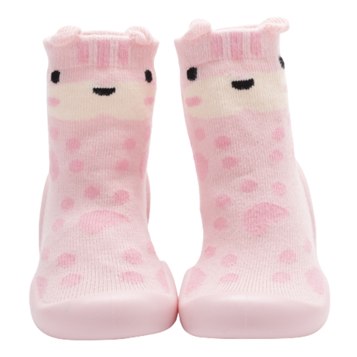 Little Steps Gripper Sock Shoes - Pink Llama - Babymama