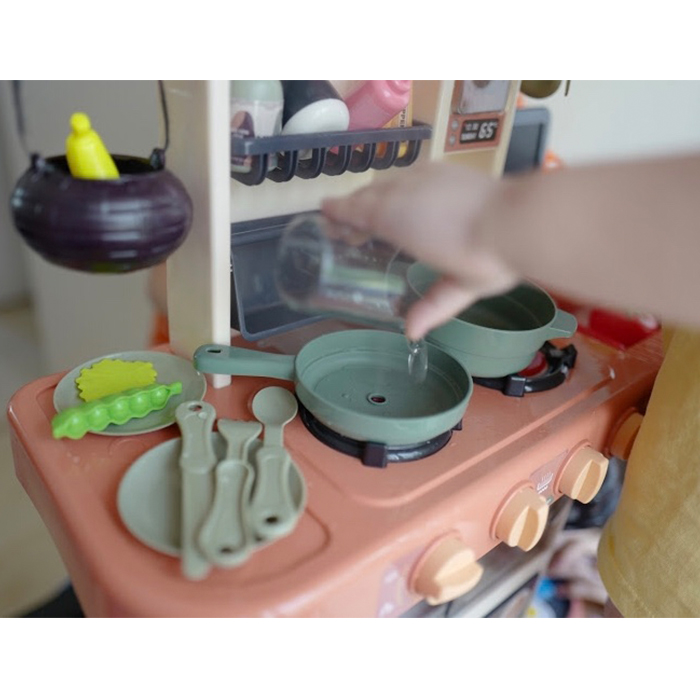 Beibe Good Modern Kitchen Play Set - Pink - Babymama