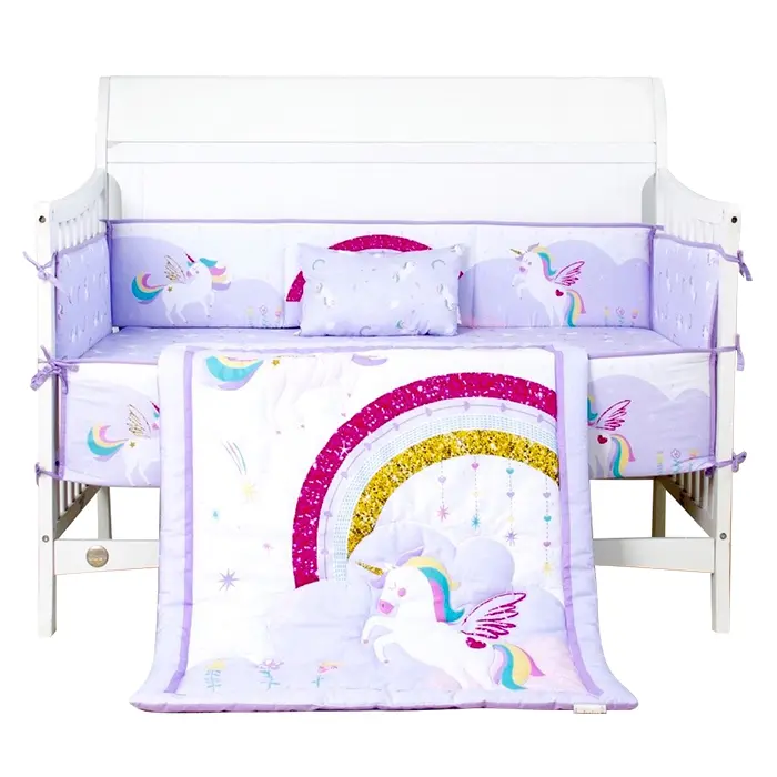 Unicorn cot sales bed bedding