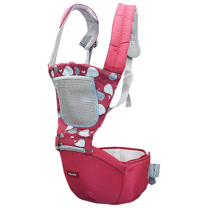 Babybee Hip Seat Baby Carrier - Red - Babymama