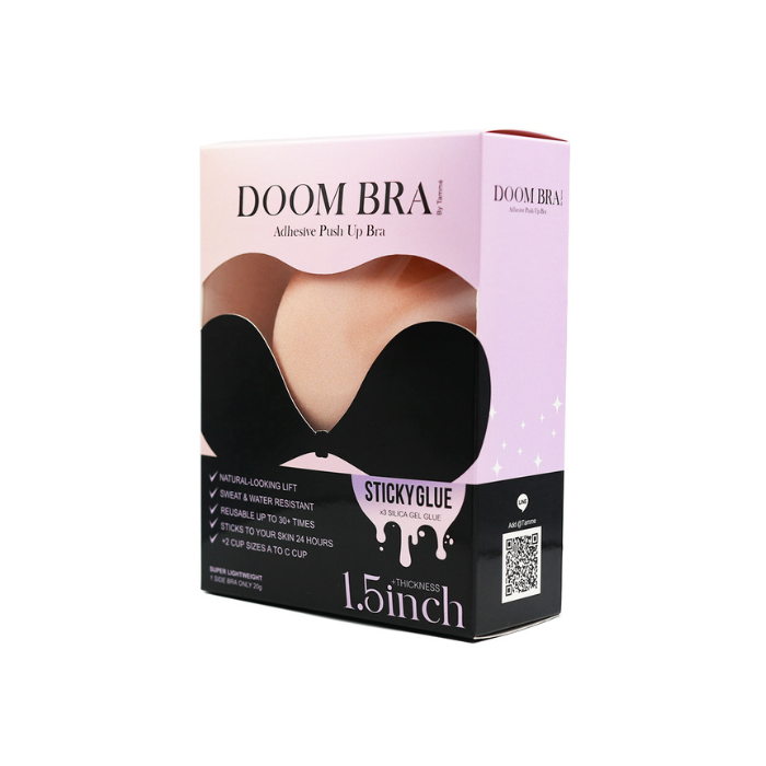 Tamme Doom Adhesive Push Up Bra in Nude 1.5inches thick - Cup B