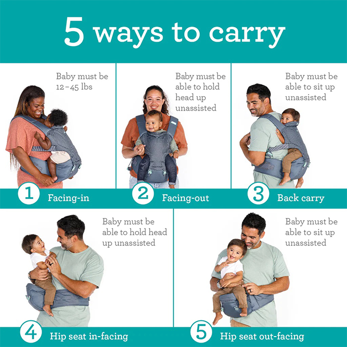 Side rider deals baby carrier