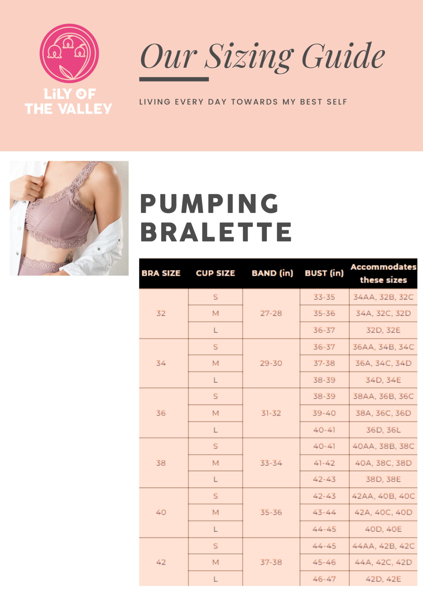Lily Of The Valley Pumping Bralette Heather Grey - Babymama