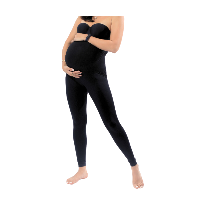 Carry-on Baby Maternity Lift and Support Leggings Black - Babymama